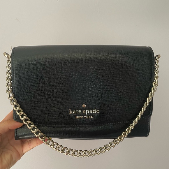 Black Kate Spade Shoulder Purse - Picture 1 of 5